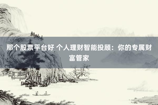 那个股票平台好 个人理财智能投顾：你的专属财富管家