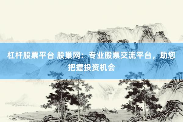 杠杆股票平台 股巢网：专业股票交流平台，助您把握投资机会