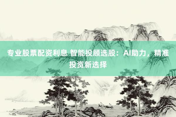 专业股票配资利息 智能投顾选股：AI助力，精准投资新选择