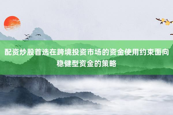 配资炒股首选在跨境投资市场的资金使用约束面向稳健型资金的策略