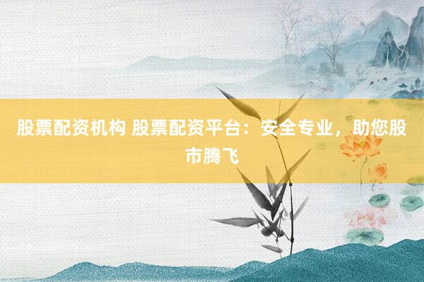 股票配资机构 股票配资平台：安全专业，助您股市腾飞