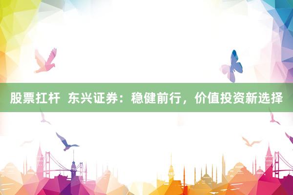 股票扛杆  东兴证券：稳健前行，价值投资新选择