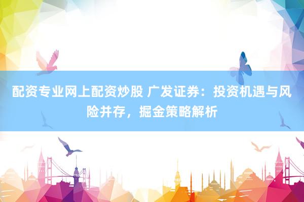 配资专业网上配资炒股 广发证券：投资机遇与风险并存，掘金策略解析