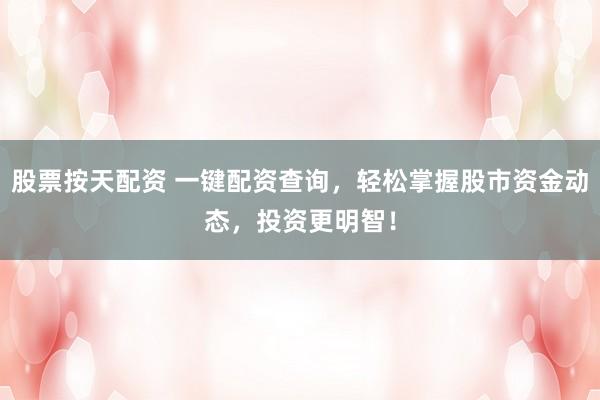 股票按天配资 一键配资查询,轻松掌握股市资金动态,投资更明智!